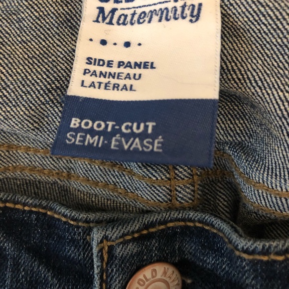 Old navy maternity side panel boot cut jeans - Picture 2 of 13